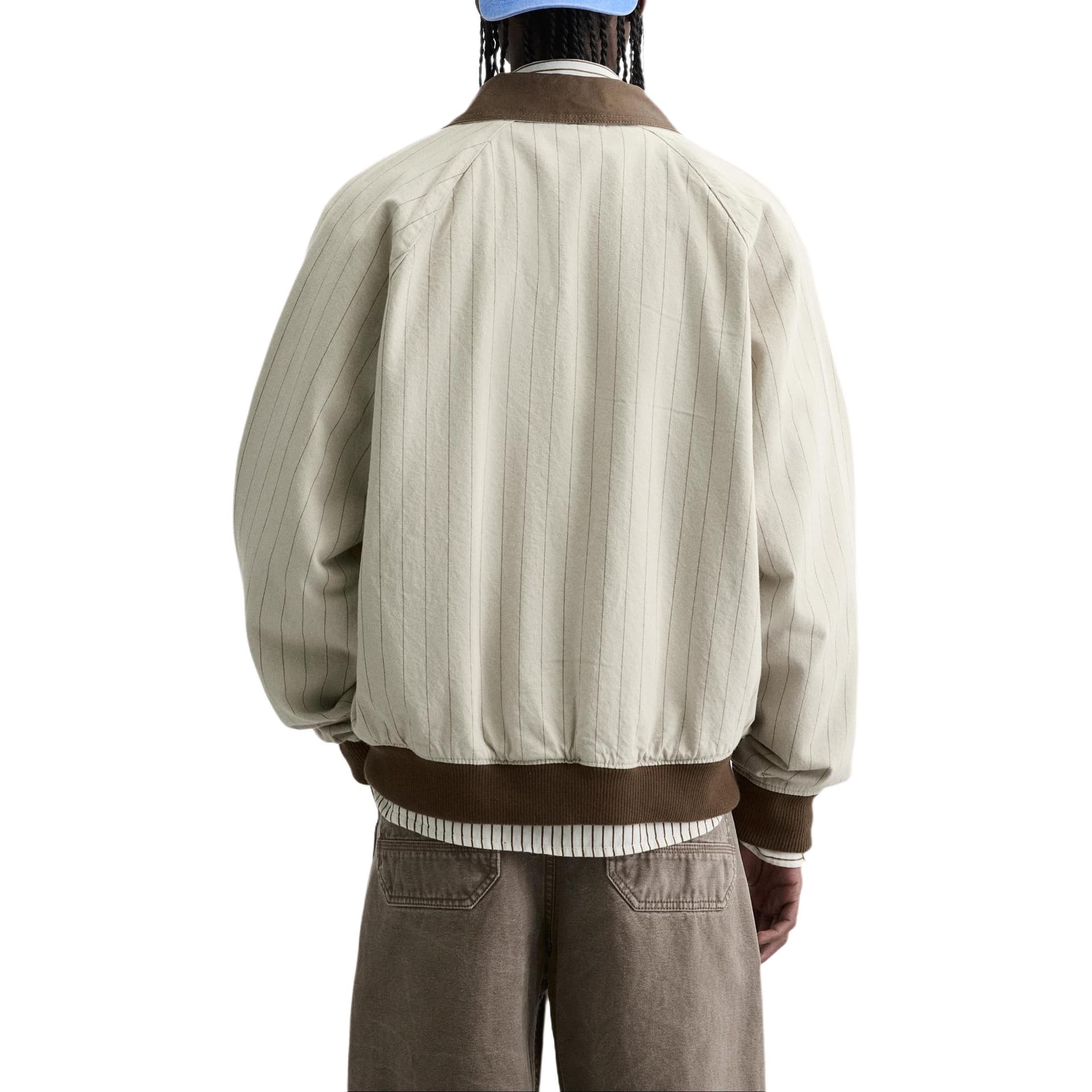 Куртка ZARA Striped Colorblock Jacket - изображение 5
