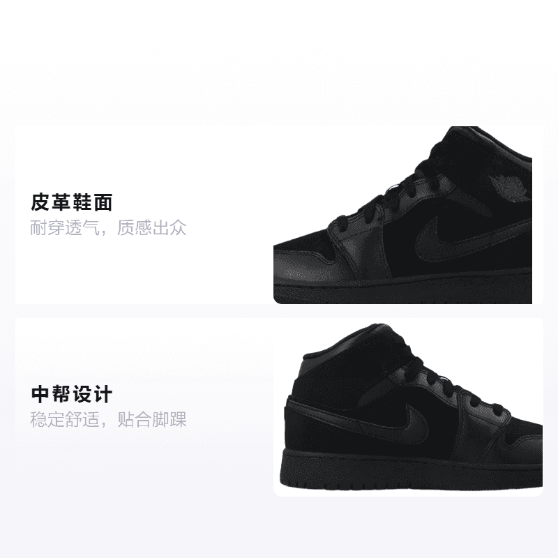 Кроссовки для баскетбола Jordan Air Jordan 1 MID GS - изображение 2