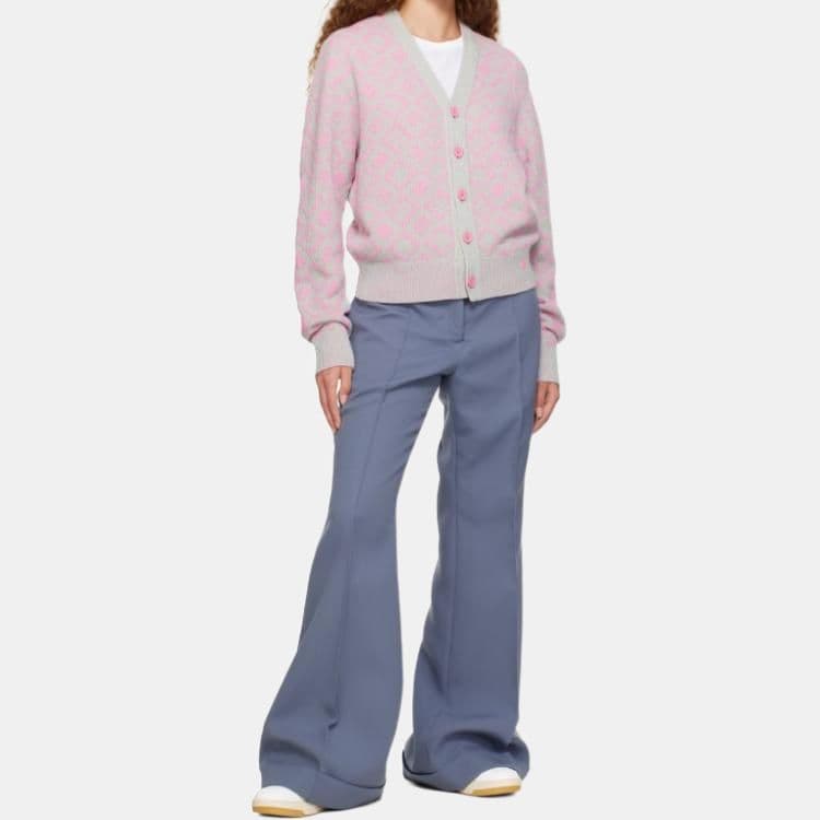 Кофта Acne Studios Face Wool Knit Pink - изображение 5