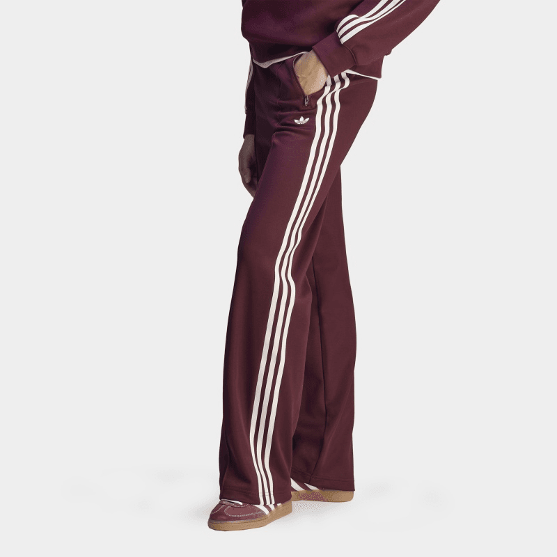 Штаны Adidas Originals x Sporty Rich Спортивные брюки женские темно-красно-фиолетовые - изображение 6