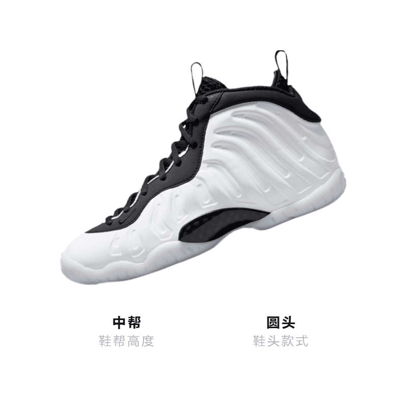 Кроссовки для баскетбола Nike Foamposite One "Home" GS - изображение 2