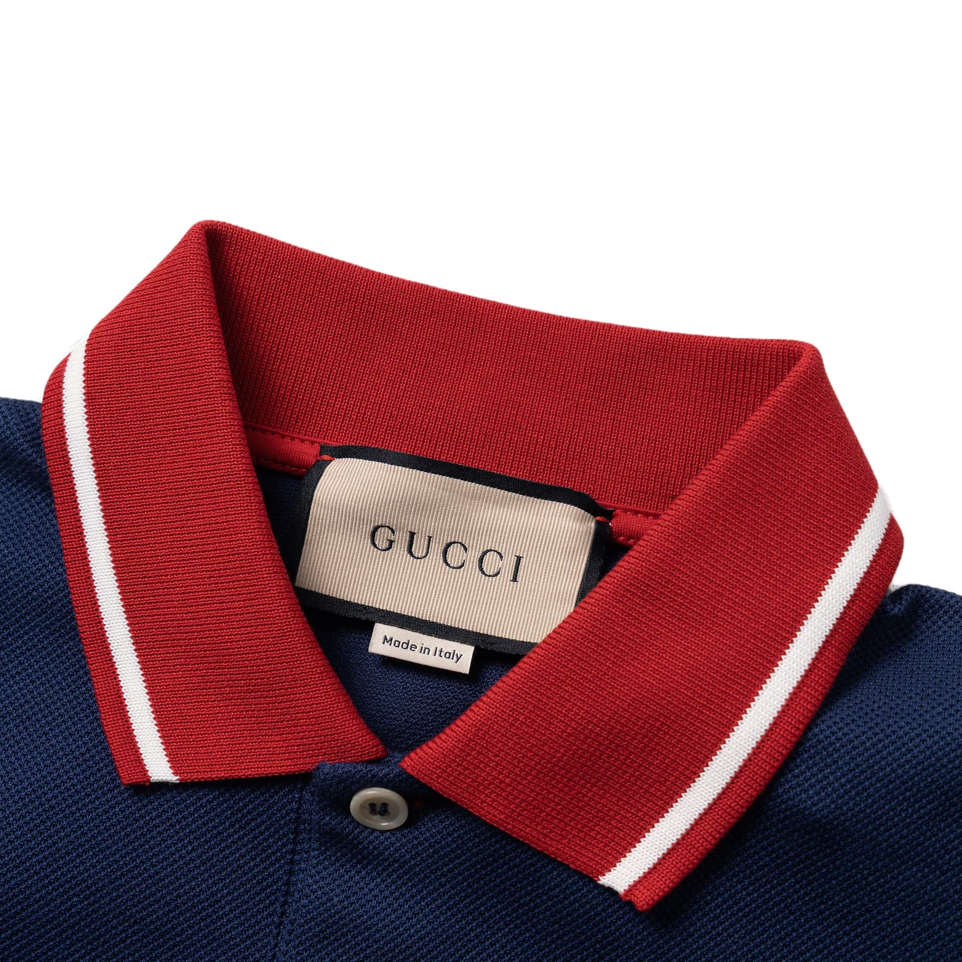 Поло GUCCI SS22 Embroidered Polo Shirt Navy - изображение 5