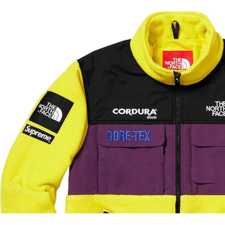 Куртка Supreme x The North Face Fleece Jacket Yellow - изображение 5