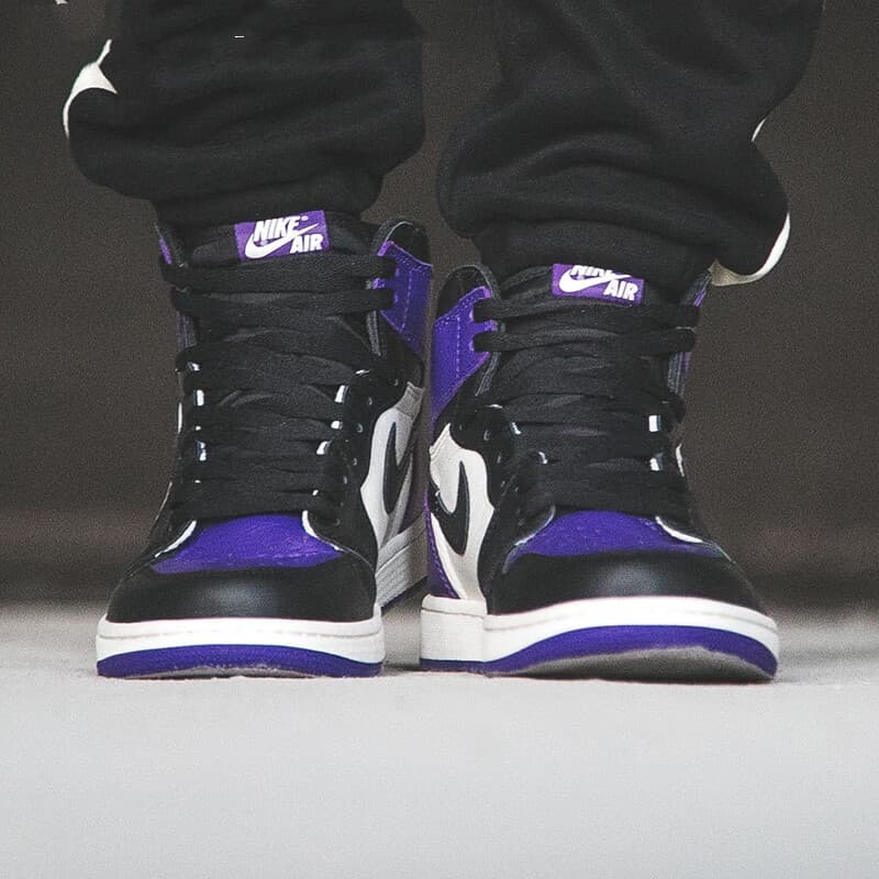 Кроссовки для баскетбола Jordan Air Jordan 1 Retro High Court Purple GS - изображение 5