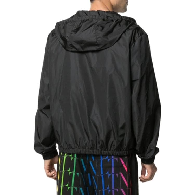 Куртка Valentino Logo Hoodie Jacket Black - изображение 6