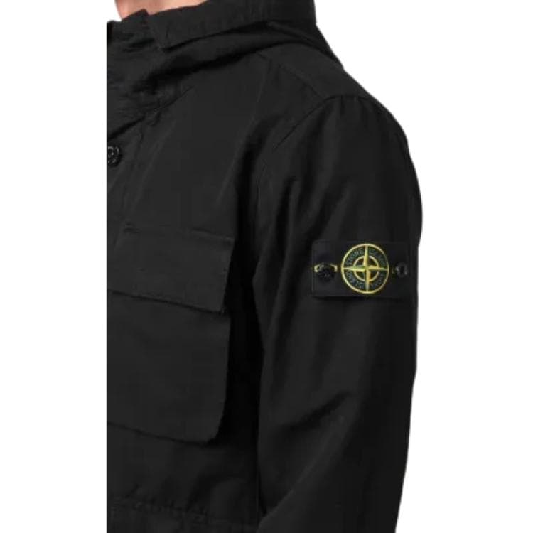 Куртка Stone Island SS22 Black Hooded Jacket - изображение 5
