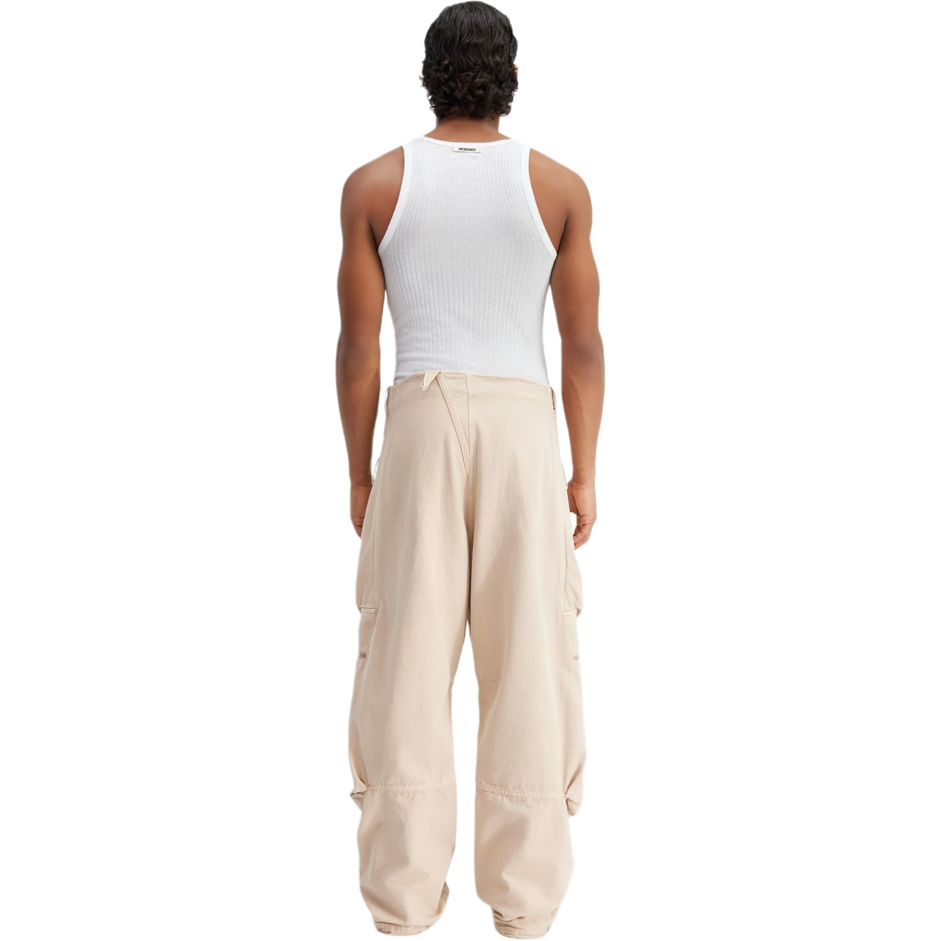 Штаны Jacquemus Wide Leg Pants Beige - изображение 5
