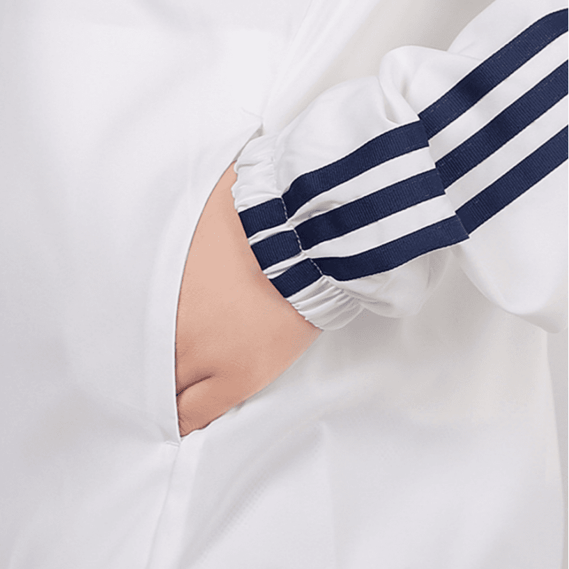 Куртка adidas Neo Colorful Logo Stripe Jacket White - изображение 5