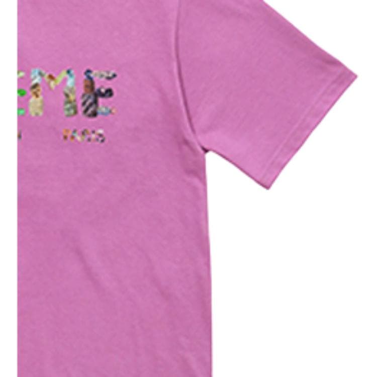 Футболка Supreme SS18 Rocks Tee Light Purple LogoT - изображение 3