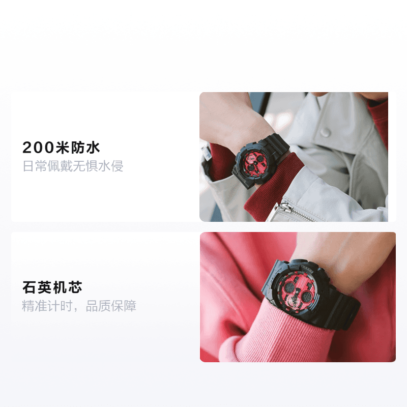 Часы CASIO G-SHOCKCity Battle GA-140AR-1APR-person - изображение 2