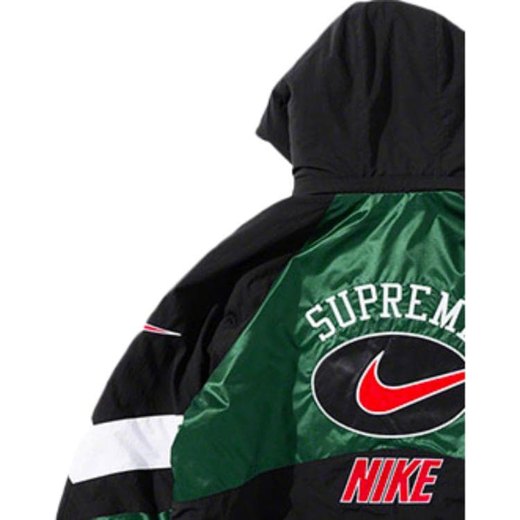 Куртка Supreme x Nike SS19 Waterproof Nylon Jacket Green - изображение 5