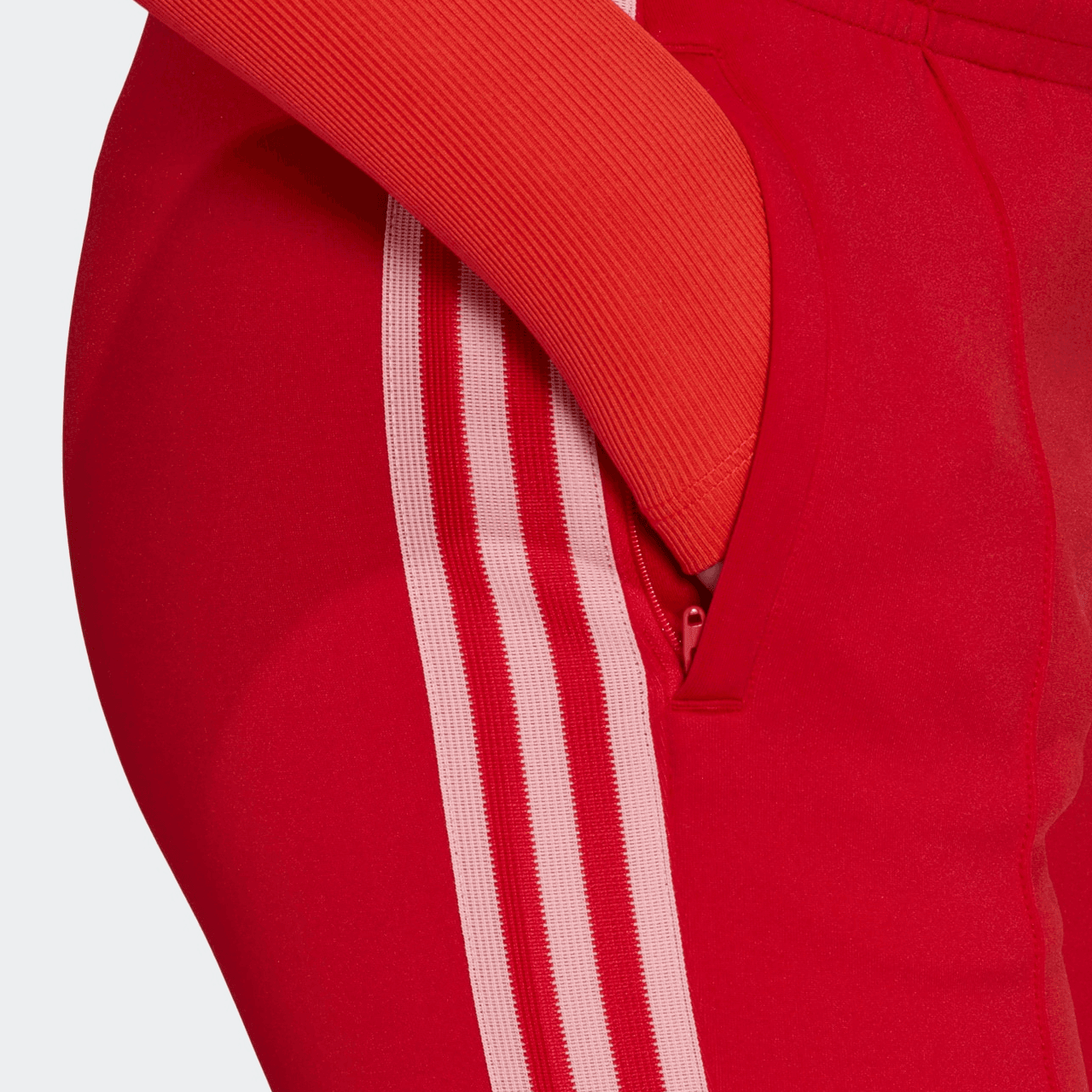 Штаны adidas Originals Flared Tp Red - изображение 5