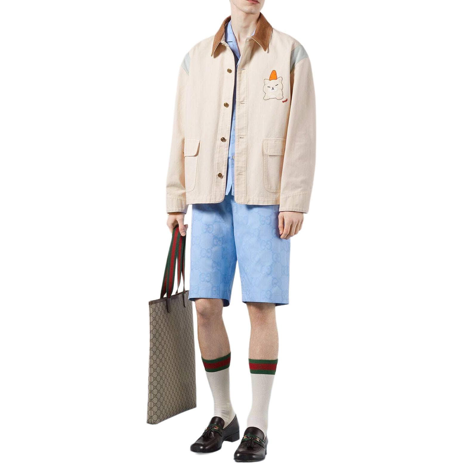 Шорты Gucci SS23 Letter Print Shorts - изображение 2