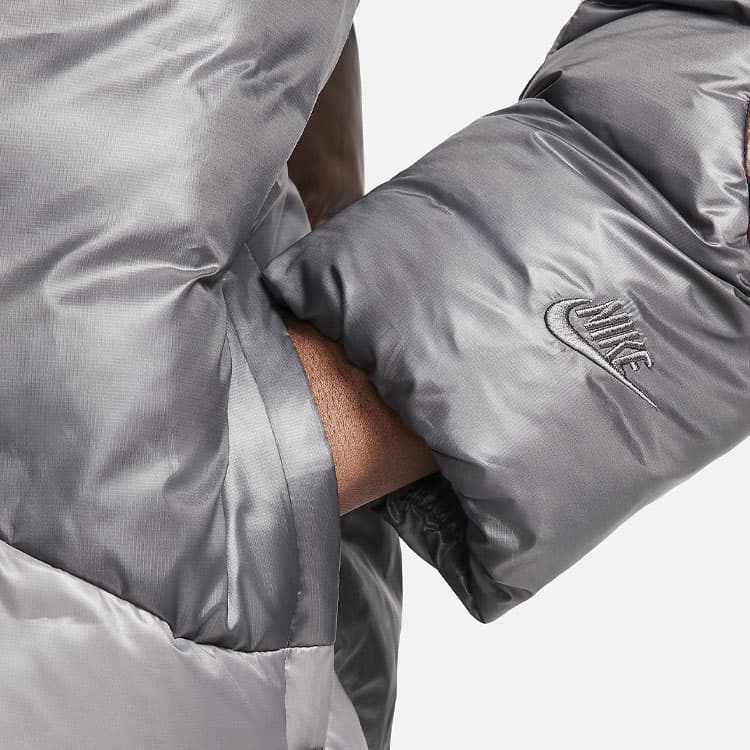 Зимняя куртка пуховик Nike Sportswear Tech Pack Iron Grey - изображение 4