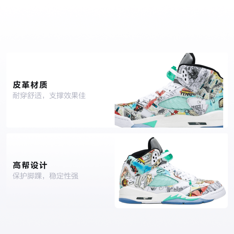 Кроссовки для баскетбола Jordan Air Jordan 5 Retro Wings GS - изображение 2