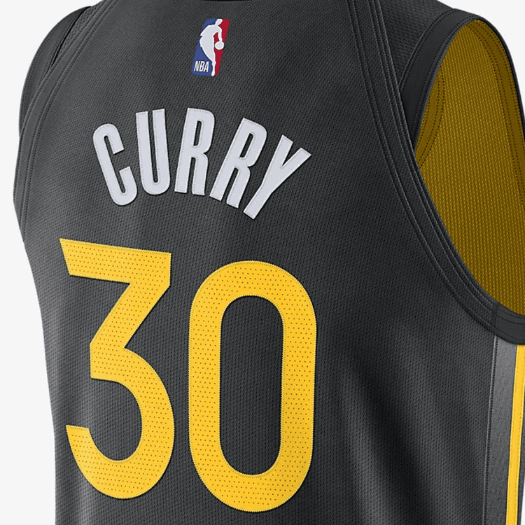 Баскетбольная майка Nike NBA City Edition Curry 30 Jersey Black - изображение 3