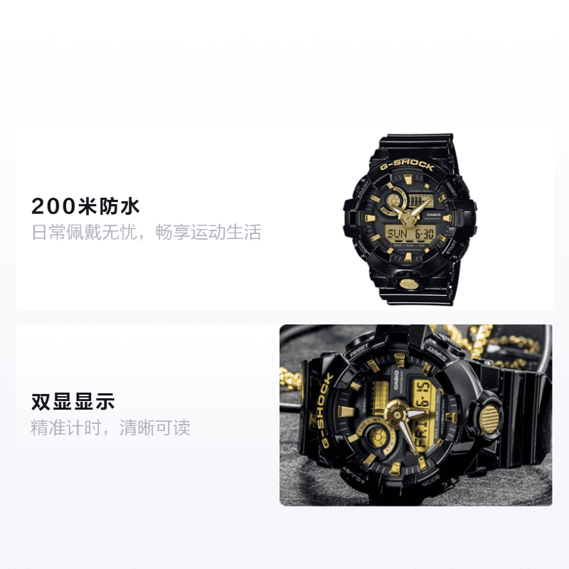 Часы CASIO G-SHOCK YOUTH GrossBlack GA-710GBX-1A9PR - изображение 2
