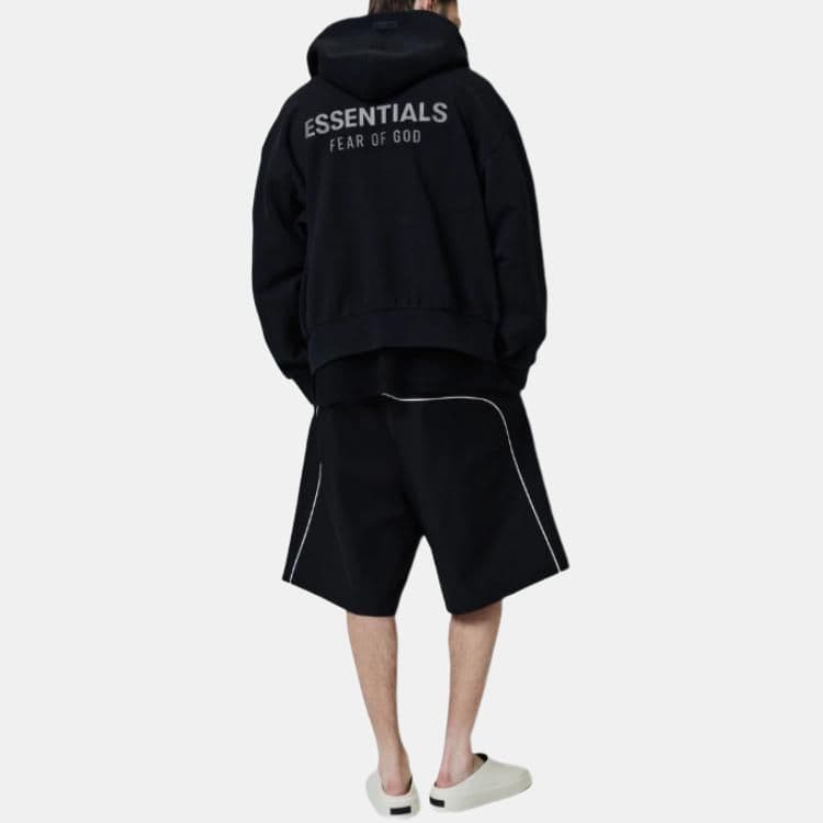 Худи Fear of God Essentials SS25 Classic Fit Hoodie Jet Black - изображение 4