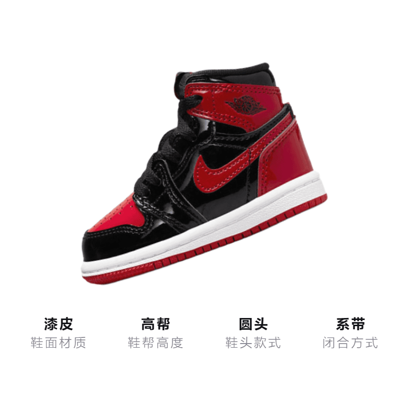 Кроссовки Jordan Air Jordan 1 Retro High OG "Patent Bred" - изображение 3
