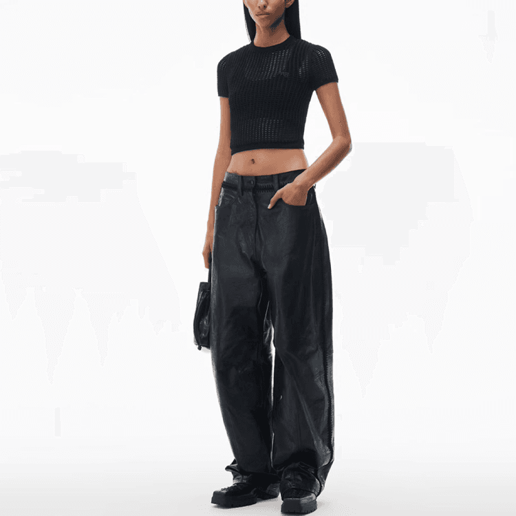 Футболка Alexander Wang SS24 T-Shirt Black — фото 2