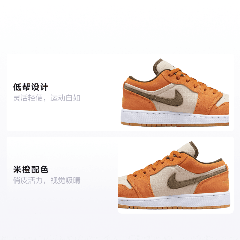 Кроссовки для баскетбола Jordan Air Jordan 1 Low GS - изображение 2