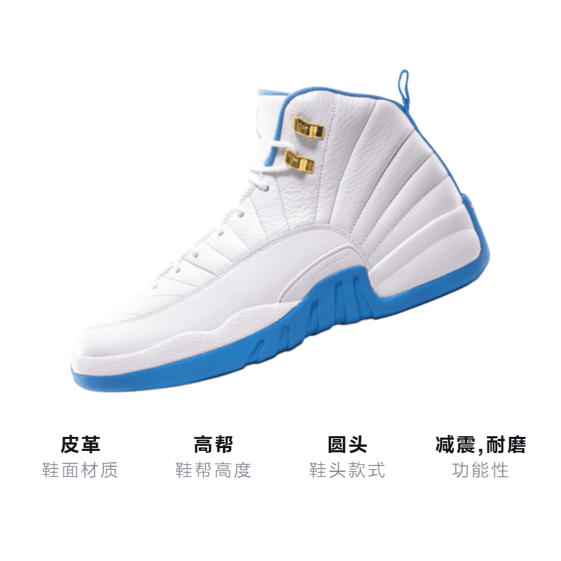 Кроссовки для баскетбола Jordan Air Jordan 12 Retro University Blue GS 2016 - изображение 3