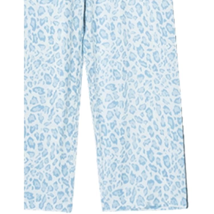 Пижама Victoria's Secret Tencel Cotton Printed Pajama Set Blue Leopard - изображение 5