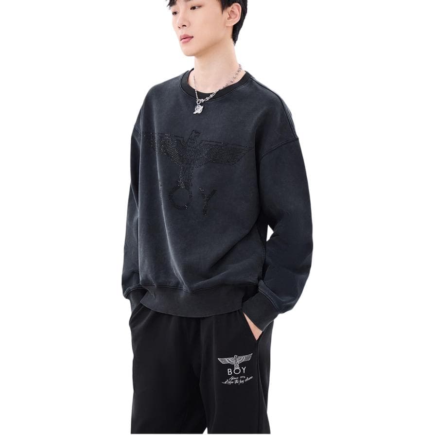 Кофта Boy London Logo Crewneck Sweatshirt Gray - изображение 5