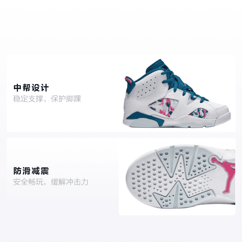 Кроссовки для баскетбола BP Air Jordan 6 Retro Green Abyss - изображение 2