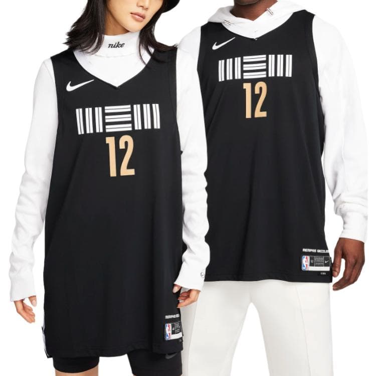 Nike NBA Morant Grizzlies City Edition Jersey Black - изображение 4