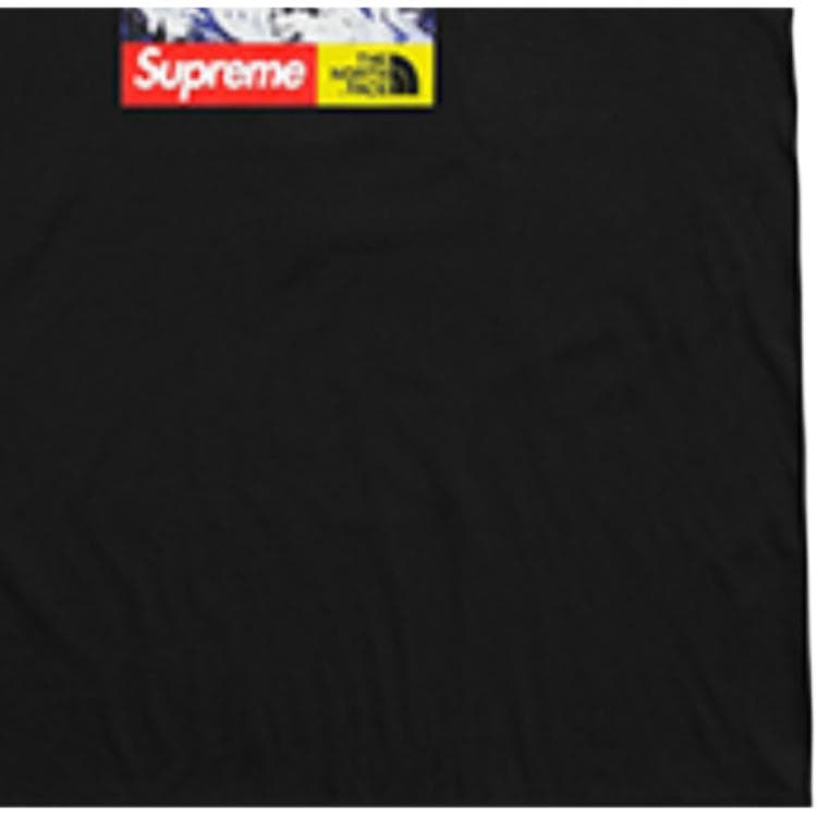 Футболка Supreme x The North Face FW17 Snow Mountain Tee Black - изображение 5
