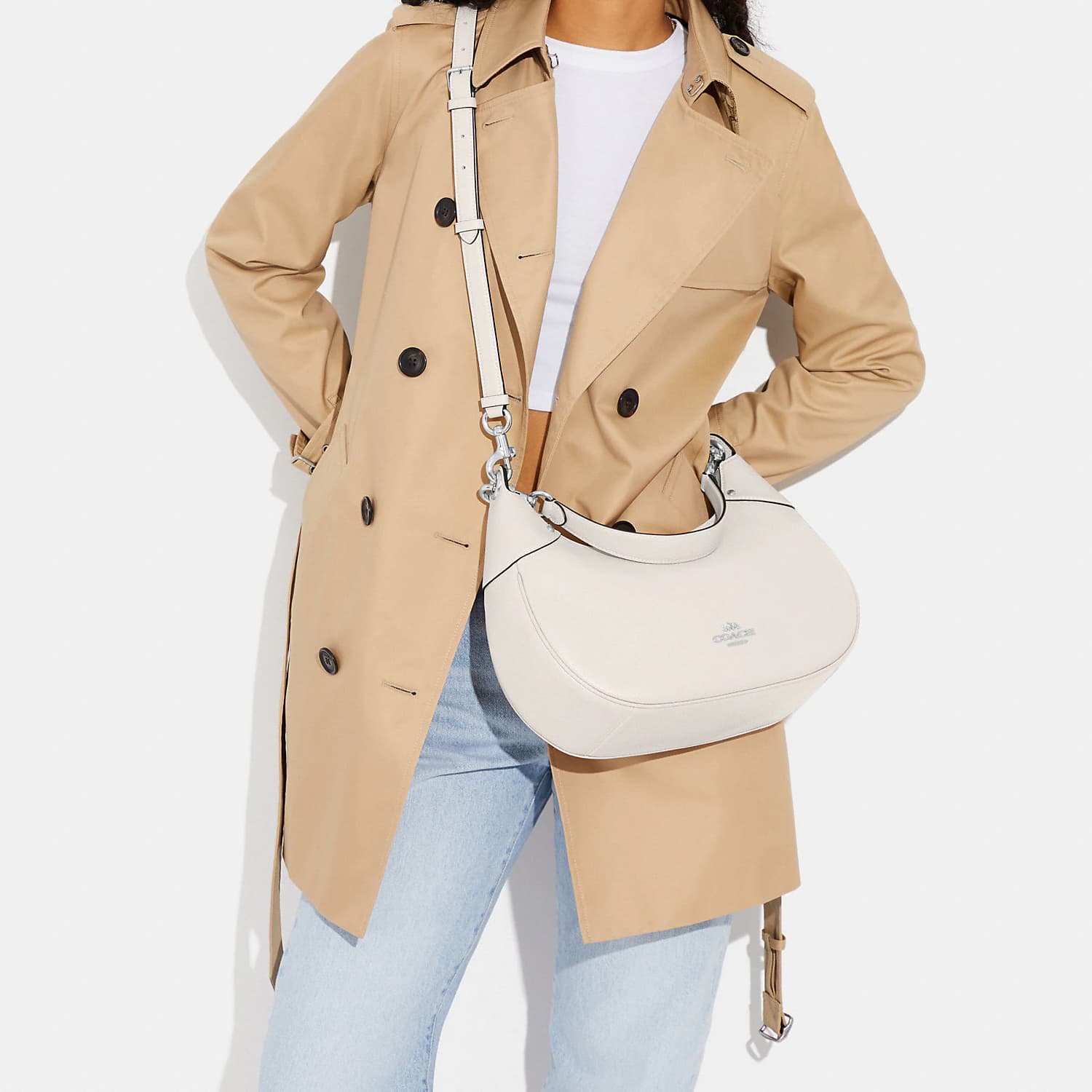 Мини-сумка COACH Hobo 34 Logo - изображение 5