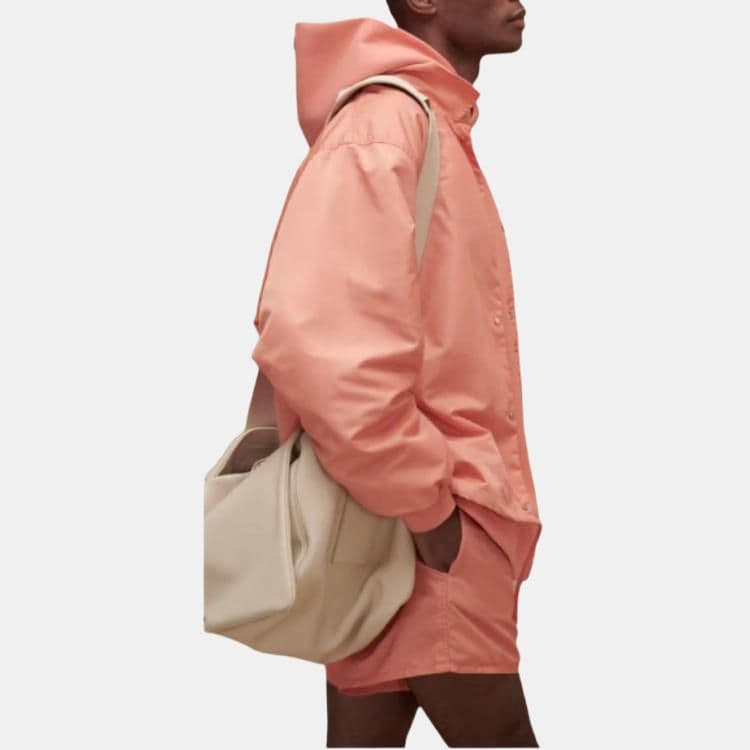 Куртка Fear of God Essentials FW22 1977 Nylon Coaches Jacket Coral Logo - изображение 5