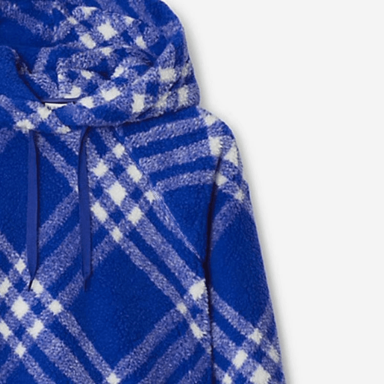 Худи Burberry FW23 Check Hoodie - изображение 7