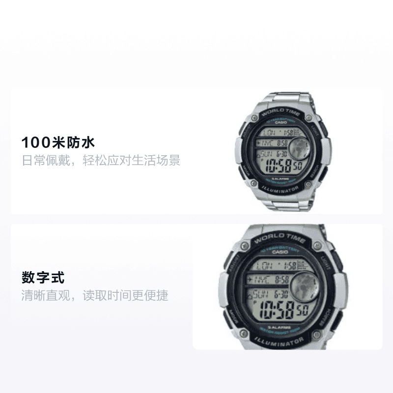 Часы CASIO STANDARD AE-3000WD-1A - изображение 2