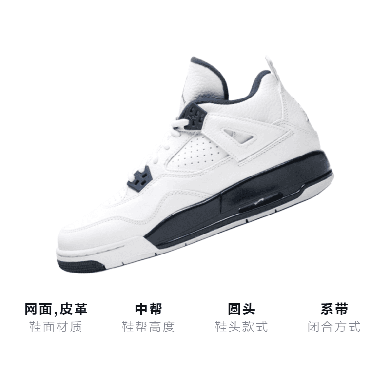 Кроссовки для баскетбола Jordan Air Jordan 4 Retro Columbia 2015 GS - изображение 3