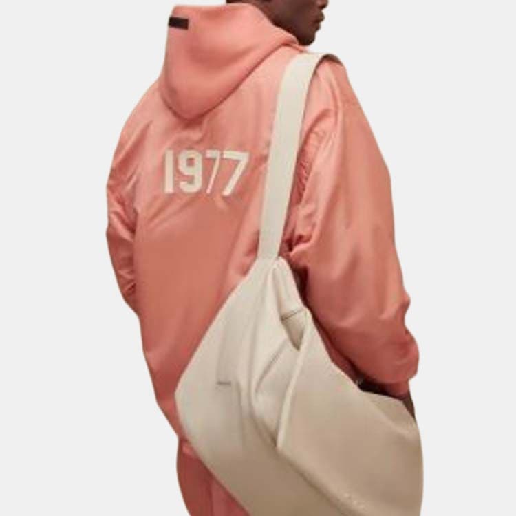 Куртка Fear of God Essentials FW22 1977 Nylon Coaches Jacket Coral Logo - изображение 3