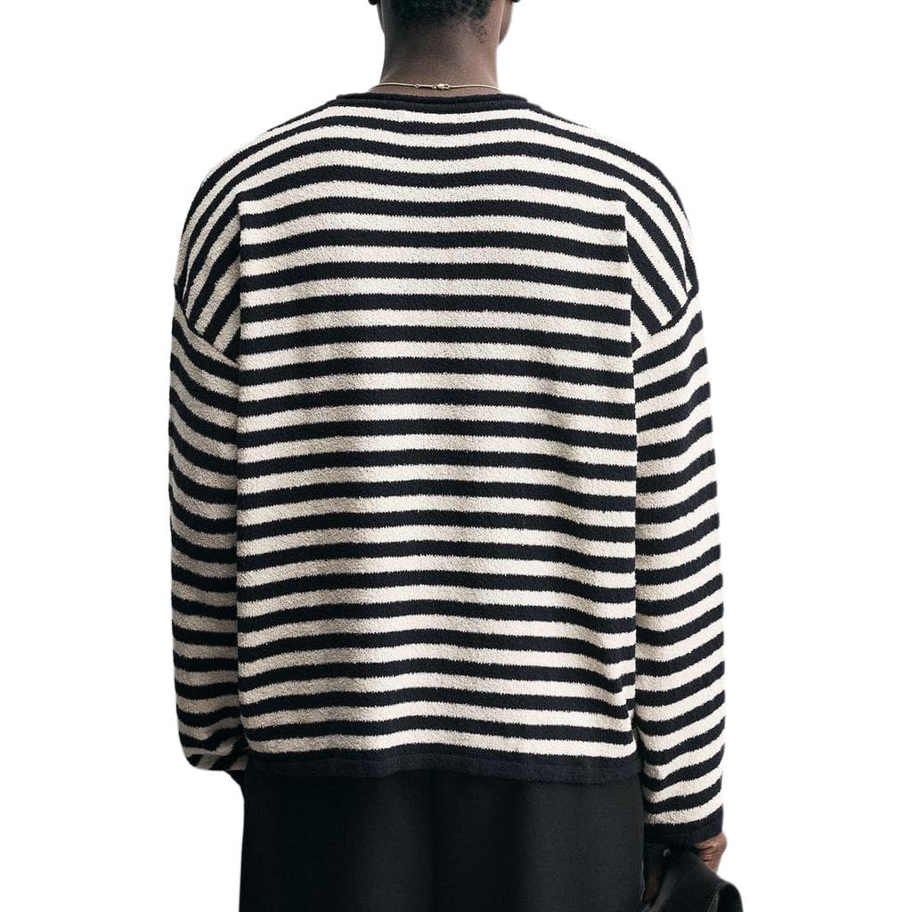 Кофта ZARA Striped Ribbed Crewneck Sweater - изображение 7