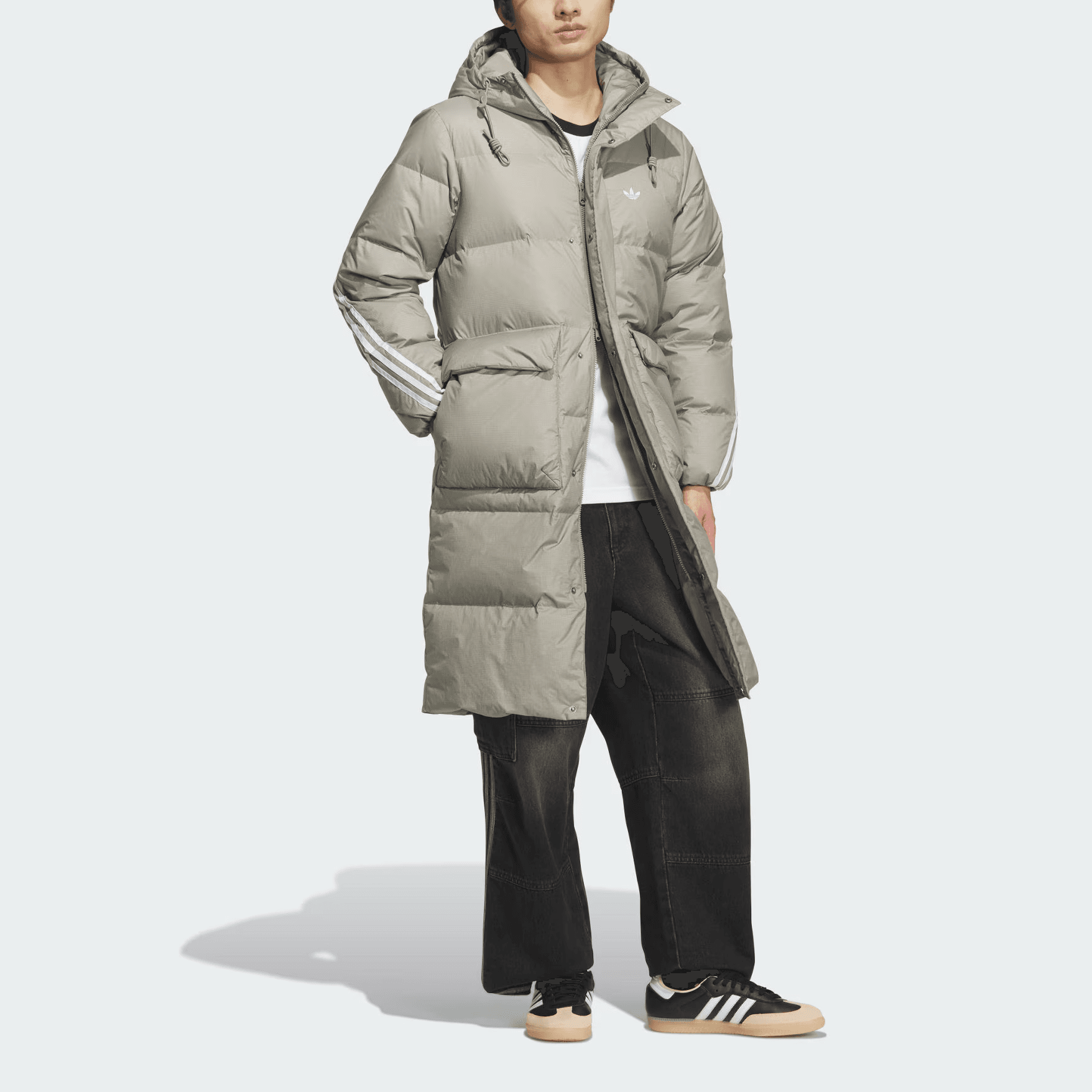 Зимняя куртка adidas originals LONG DOWN JACKET — фото 5