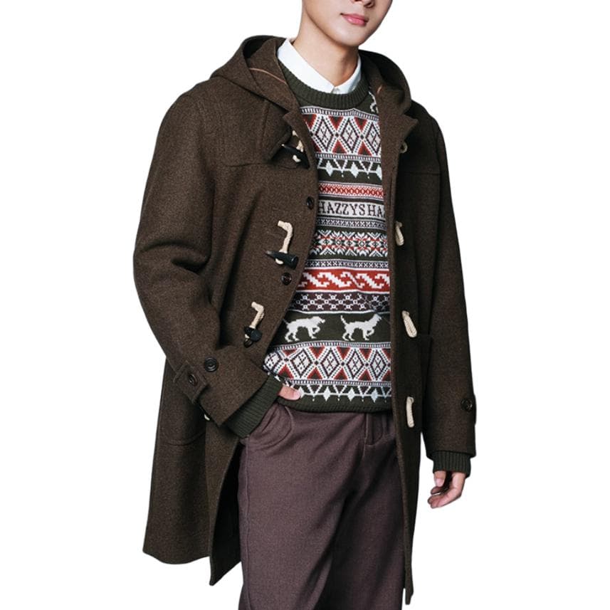 Пальто HAZZYS Duffle Coat Brown - изображение 4