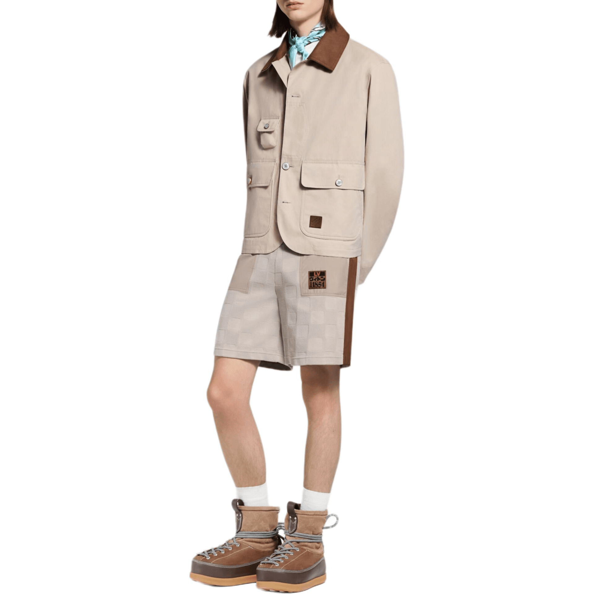 Шорты LOUIS VUITTON x Nigo FW25 - изображение 4