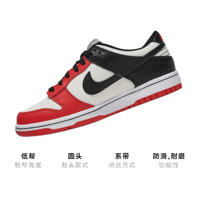 Кроссовки NBA x Nike Dunk Low EMB "Chicago" NBA 75 GS - изображение 3