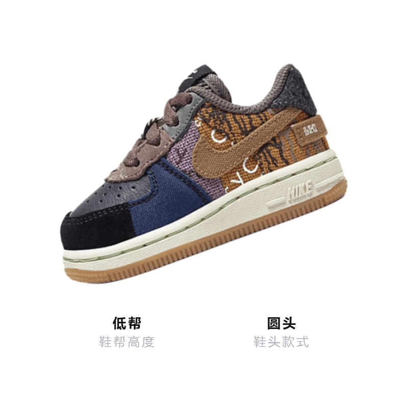 Кроссовки Travis Scott x Nike Air Force 1 Low Cactus Jack TS - изображение 3
