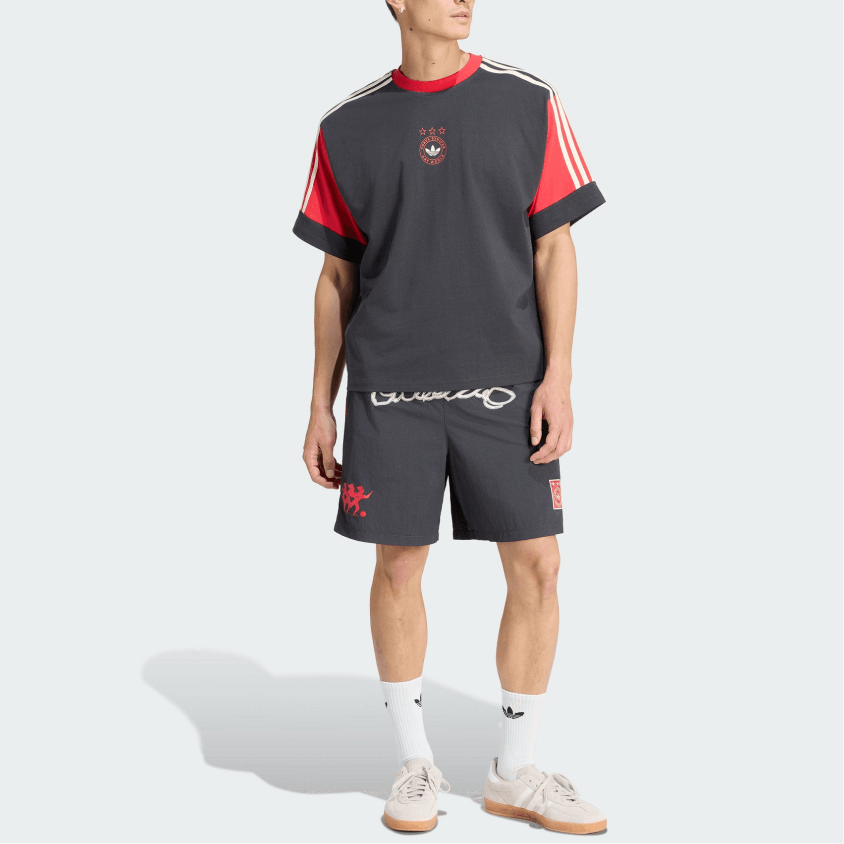 Тренировочные штаны adidas originals NYLON GFX SHORT - изображение 2