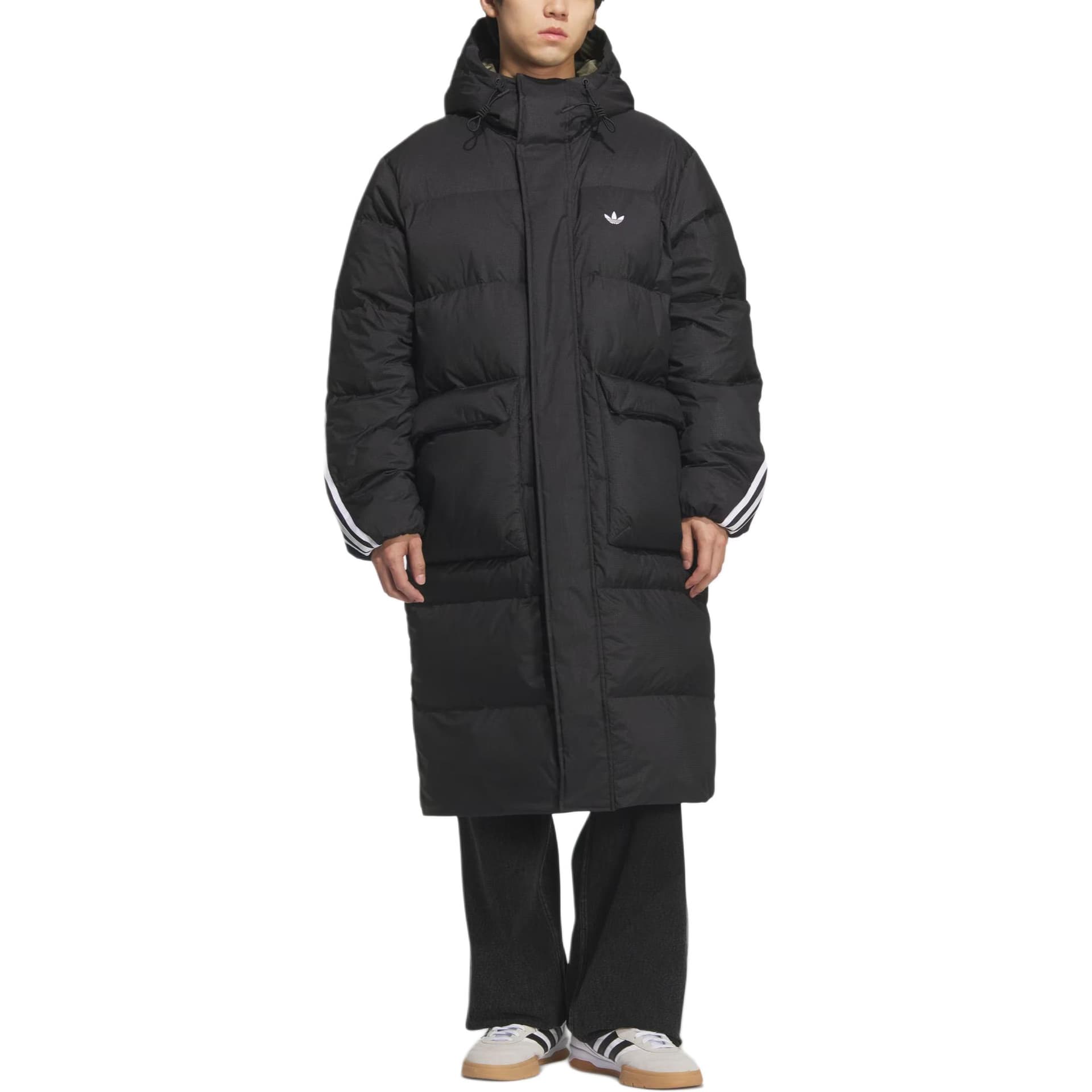 Зимняя куртка adidas originals LONG DOWN JACKET LONG DOWN JACKET — фото 3