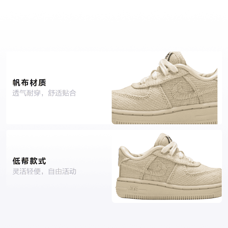 Кроссовки Stussy x Nike Air Force 1 Low - изображение 2
