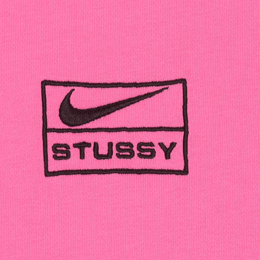 Кофта Nike x Stussy FW22 Crewneck Sweatshirt Pink - изображение 4