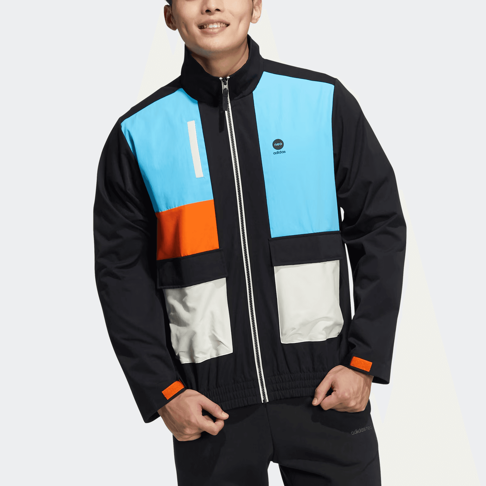 Куртка adidas neo Colorblock Track Jacket Black - изображение 2