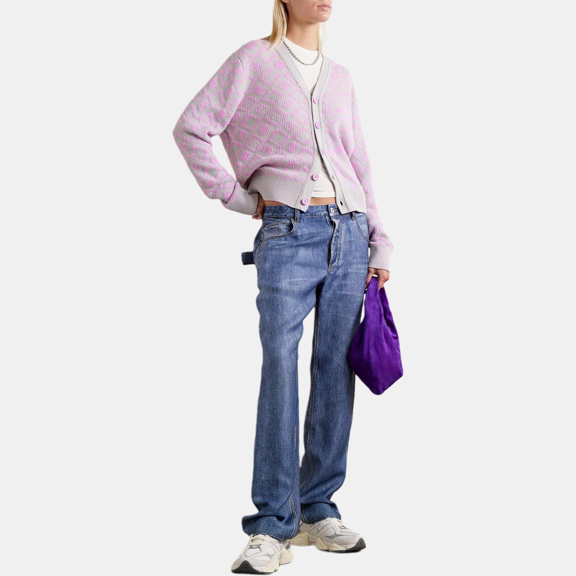 Кофта Acne Studios Face Wool Knit Pink - изображение 4