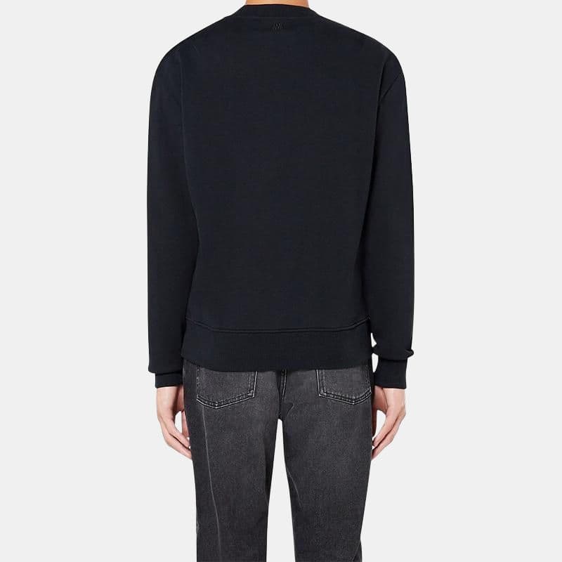 Кофта AMIPARIS SS21 Logo Crewneck Sweatshirt Black - изображение 4
